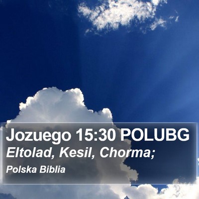 Jozuego 15:30 POLUBG Bible Verse Image