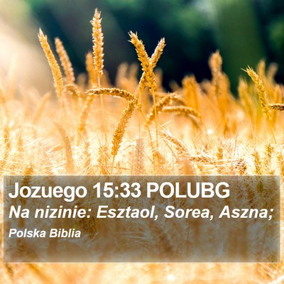Jozuego 15:33 POLUBG Bible Verse Image