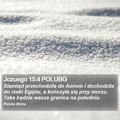 Jozuego 15:4 POLUBG Bible Verse Image