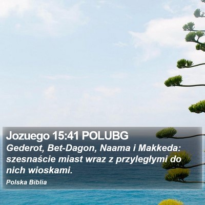 Jozuego 15:41 POLUBG Bible Verse Image