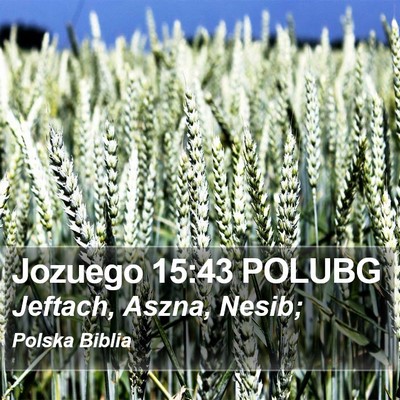 Jozuego 15:43 POLUBG Bible Verse Image