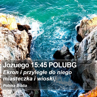 Jozuego 15:45 POLUBG Bible Verse Image