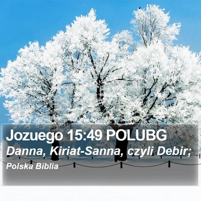 Jozuego 15:49 POLUBG Bible Verse Image