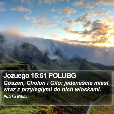 Jozuego 15:51 POLUBG Bible Verse Image