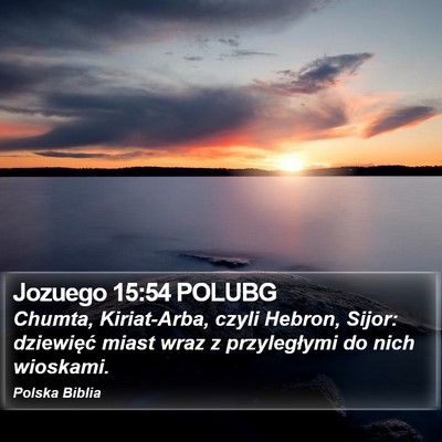 Jozuego 15:54 POLUBG Bible Verse Image
