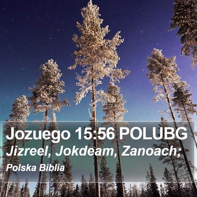Jozuego 15:56 POLUBG Bible Verse Image