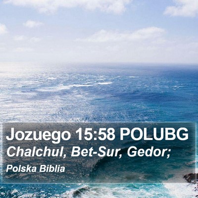 Jozuego 15:58 POLUBG Bible Verse Image