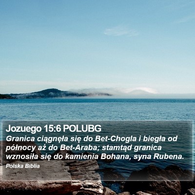 Jozuego 15:6 POLUBG Bible Verse Image