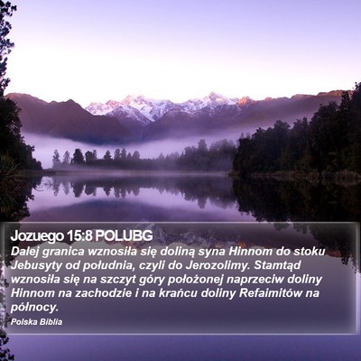 Jozuego 15:8 POLUBG Bible Verse Image