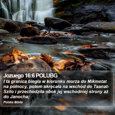 Jozuego 16:6 POLUBG Bible Verse Image