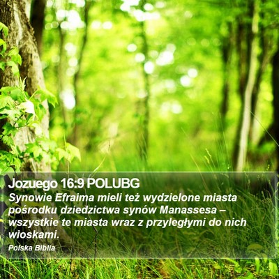 Jozuego 16:9 POLUBG Bible Verse Image