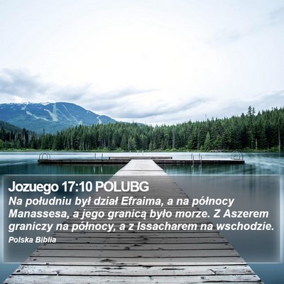 Jozuego 17:10 POLUBG Bible Verse Image
