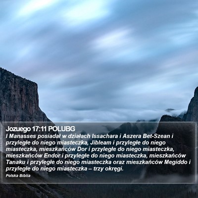 Jozuego 17:11 POLUBG Bible Verse Image