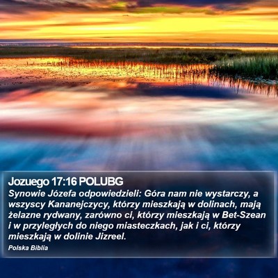 Jozuego 17:16 POLUBG Bible Verse Image