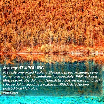 Jozuego 17:4 POLUBG Bible Verse Image