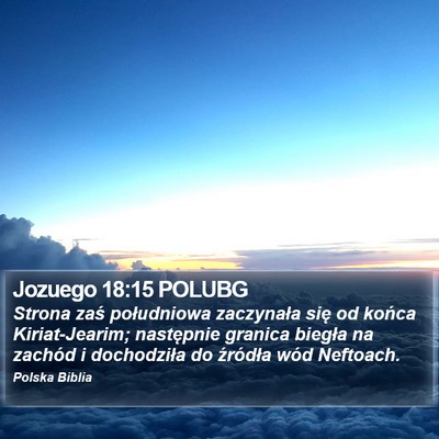 Jozuego 18:15 POLUBG Bible Verse Image
