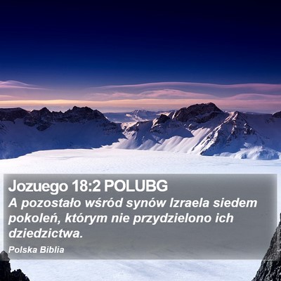 Jozuego 18:2 POLUBG Bible Verse Image