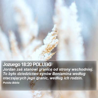 Jozuego 18:20 POLUBG Bible Verse Image