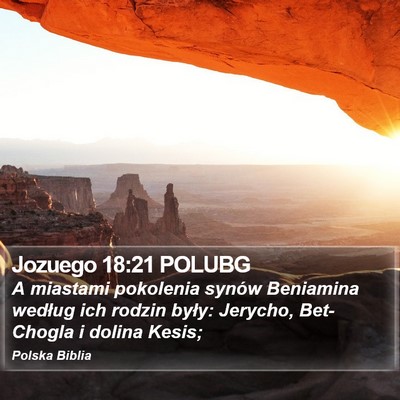 Jozuego 18:21 POLUBG Bible Verse Image