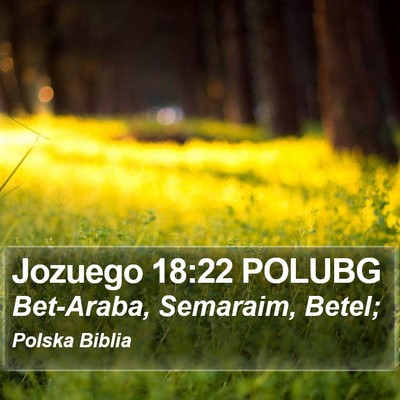 Jozuego 18:22 POLUBG Bible Verse Image