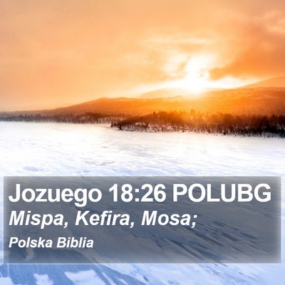 Jozuego 18:26 POLUBG Bible Verse Image