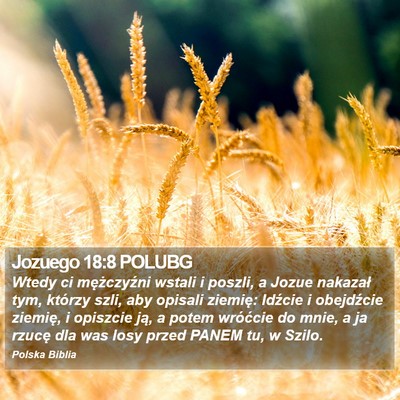 Jozuego 18:8 POLUBG Bible Verse Image