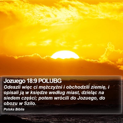 Jozuego 18:9 POLUBG Bible Verse Image