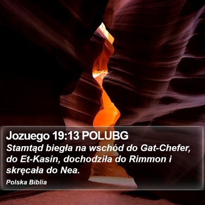 Jozuego 19:13 POLUBG Bible Verse Image