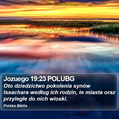Jozuego 19:23 POLUBG Bible Verse Image