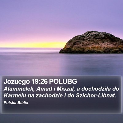 Jozuego 19:26 POLUBG Bible Verse Image