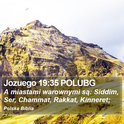 Jozuego 19:35 POLUBG Bible Verse Image