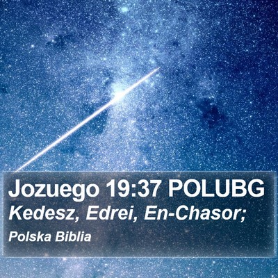 Jozuego 19:37 POLUBG Bible Verse Image