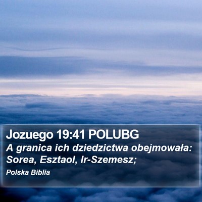 Jozuego 19:41 POLUBG Bible Verse Image