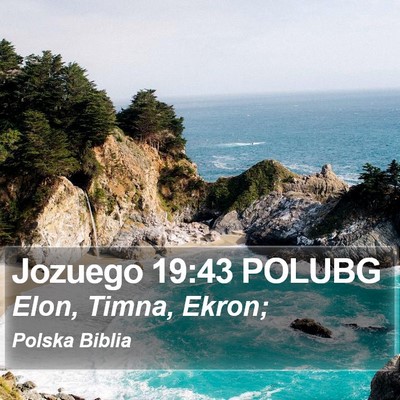 Jozuego 19:43 POLUBG Bible Verse Image