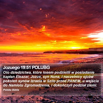 Jozuego 19:51 POLUBG Bible Verse Image