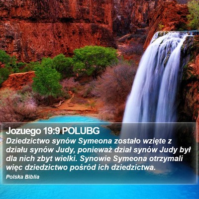 Jozuego 19:9 POLUBG Bible Verse Image