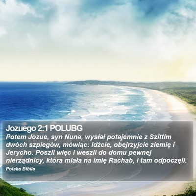 Jozuego 2:1 POLUBG Bible Verse Image
