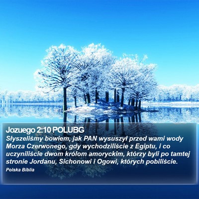 Jozuego 2:10 POLUBG Bible Verse Image