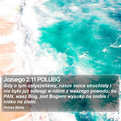 Jozuego 2:11 POLUBG Bible Verse Image