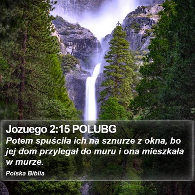 Jozuego 2:15 POLUBG Bible Verse Image