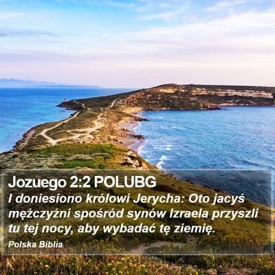 Jozuego 2:2 POLUBG Bible Verse Image