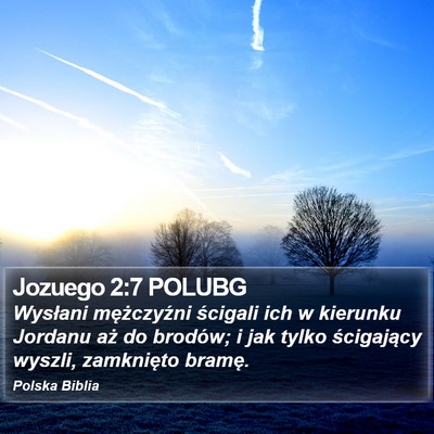 Jozuego 2:7 POLUBG Bible Verse Image