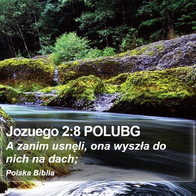 Jozuego 2:8 POLUBG Bible Verse Image