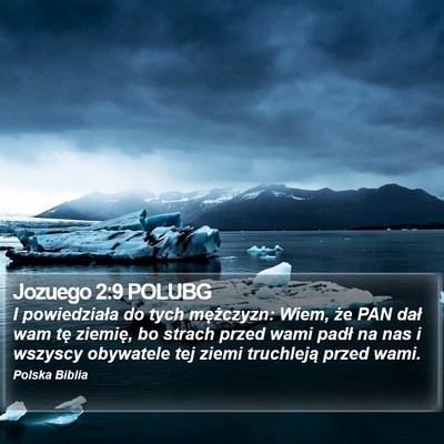 Jozuego 2:9 POLUBG Bible Verse Image