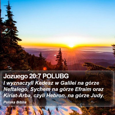 Jozuego 20:7 POLUBG Bible Verse Image