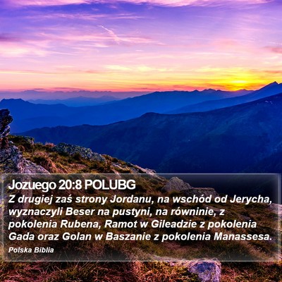 Jozuego 20:8 POLUBG Bible Verse Image