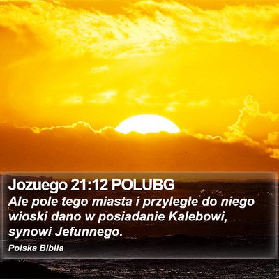 Jozuego 21:12 POLUBG Bible Verse Image