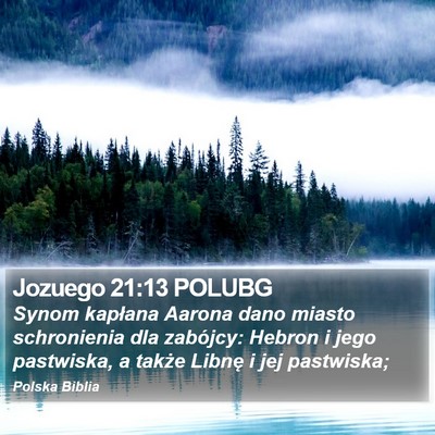 Jozuego 21:13 POLUBG Bible Verse Image