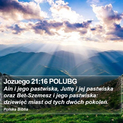 Jozuego 21:16 POLUBG Bible Verse Image