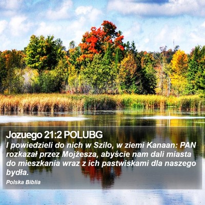 Jozuego 21:2 POLUBG Bible Verse Image